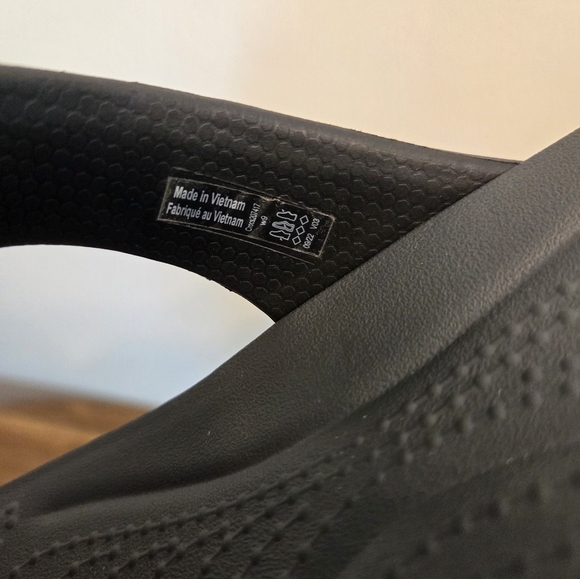 Crocs Boca Wedge Woman's Black Flip Flops - Picture 5 of 7